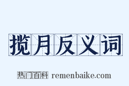 揽月反义词是什么意思的图片